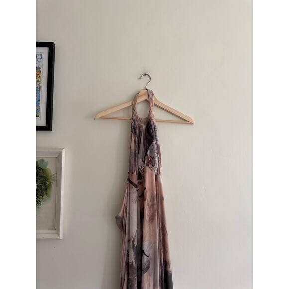 LET ME BE Anthropologie Knit Halter Maxi Dress Size XS - Picture 3 of 8